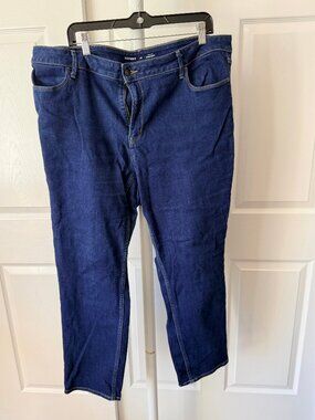 Old Navy High-Rise Straight Dark Wash Jeans Size 20